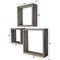 Ekena Millwork Square, Open Back, Vintage Farmhouse Shadow Box Shelves, Barnwood Decor Collection, PK3 DECR15SBSQOBGY - alternate 4